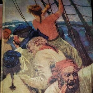 Vintage 1947 Treasure Island Book